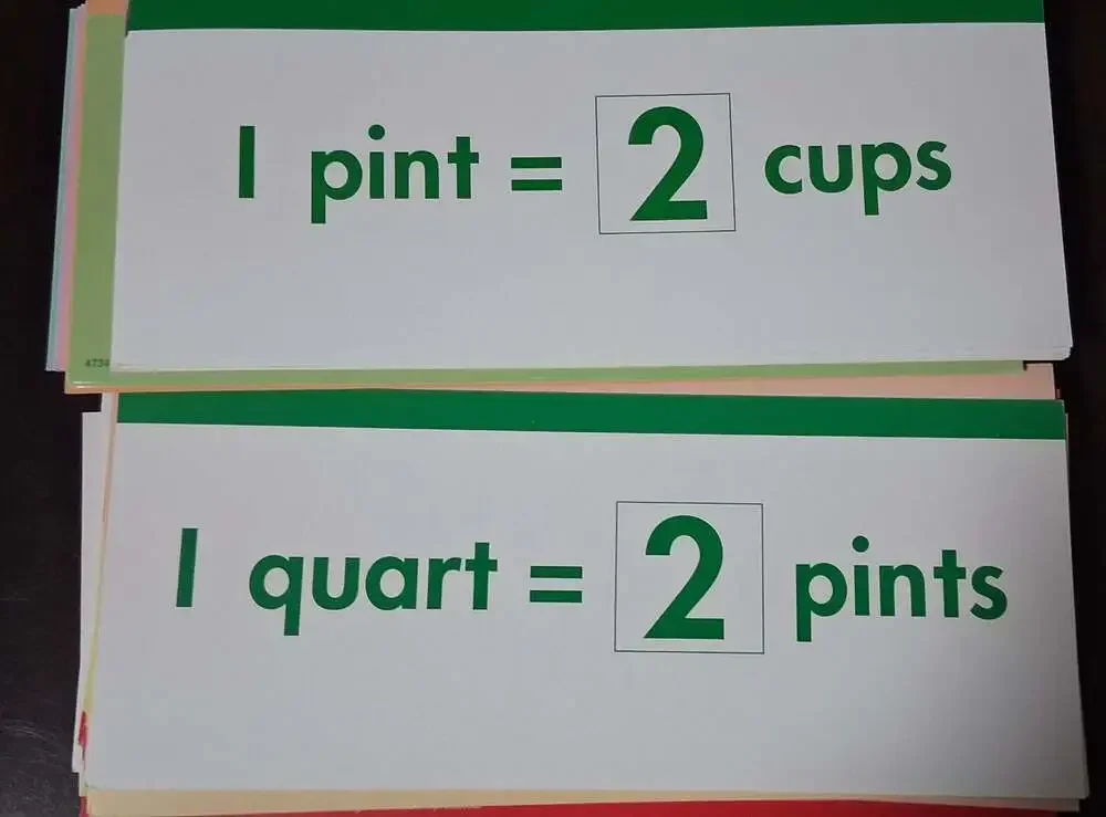 Arithmetic cards
